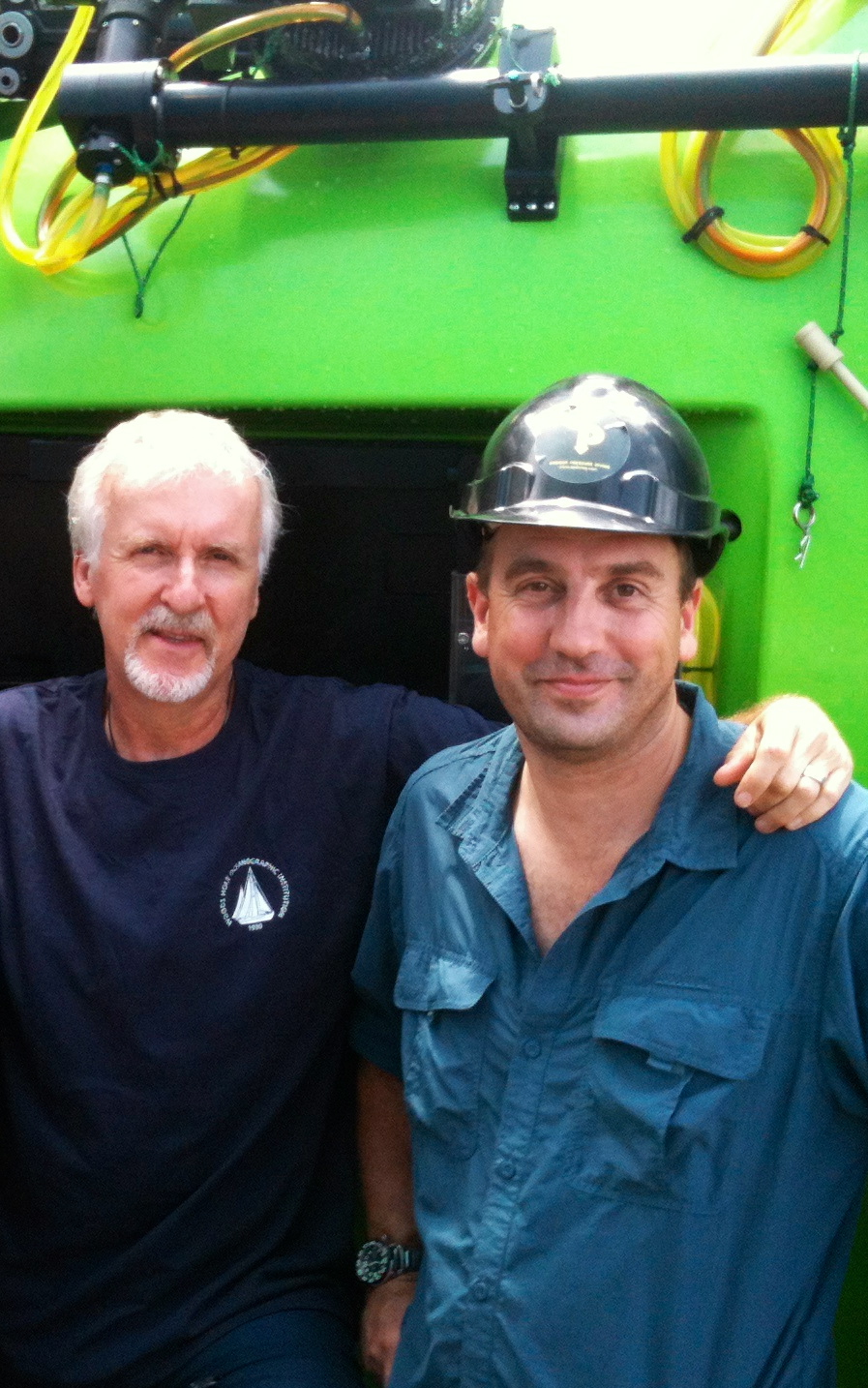 James Cameron and John Garvin