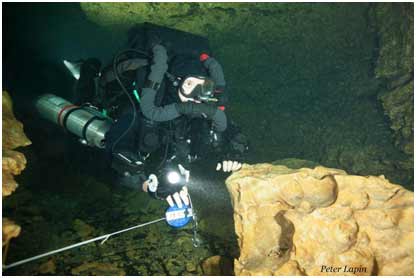 rebreather in cave