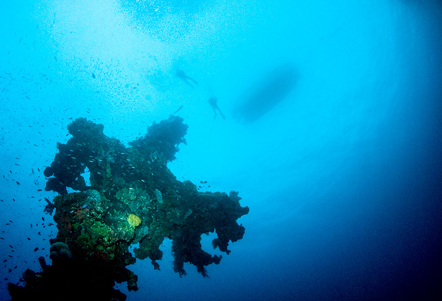 Hoki Maru mast Truk Lagoon