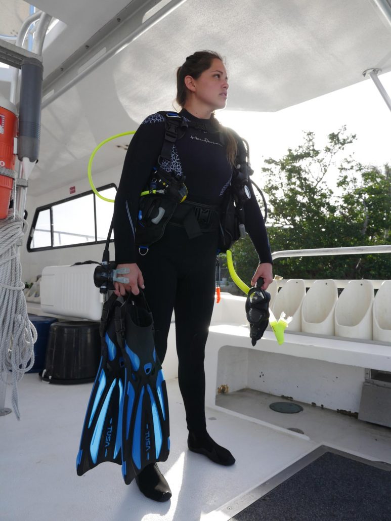 girl scuba diver